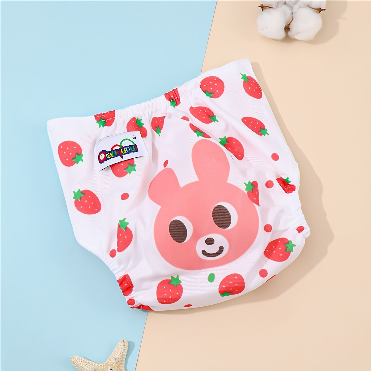 infant training diapers cartoon pattern soft cotton leakproof washable for 0 3 year old boys and girls mixed colors baby potty training pants details 4