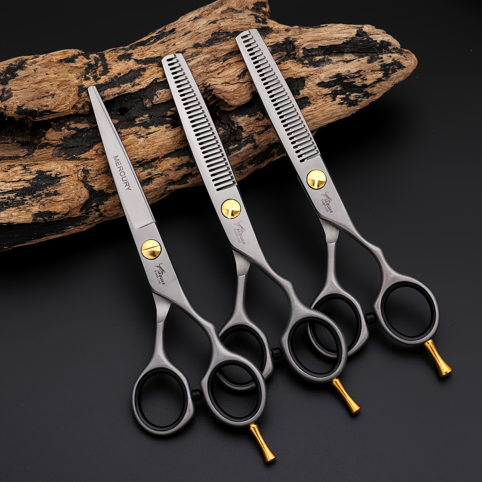 Jungle Leopard Self-Sharpening Scissors for Salon Use