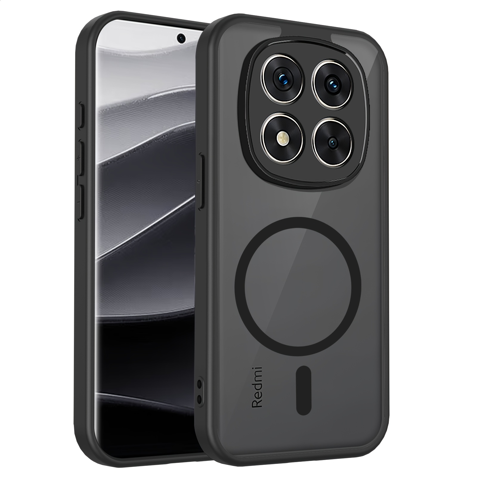 TEMU Phone Case - Light Luxury Matte Magnetic Phone Case Suitable For Xiaomi Redmi Note 15 Note 15 Pro Note 15 Pro Plus Poco M8 Poco M8 Pro, With
