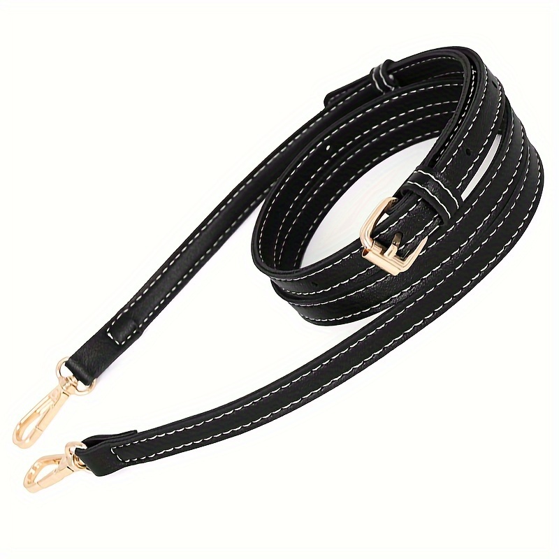 TEMU 1 pièce Sangle de sac réglable pour femme de 1,2 cm de largeur - Bandoulière/Sangle à épaule unique adaptée aux petits sacs, sacs à dos fins,