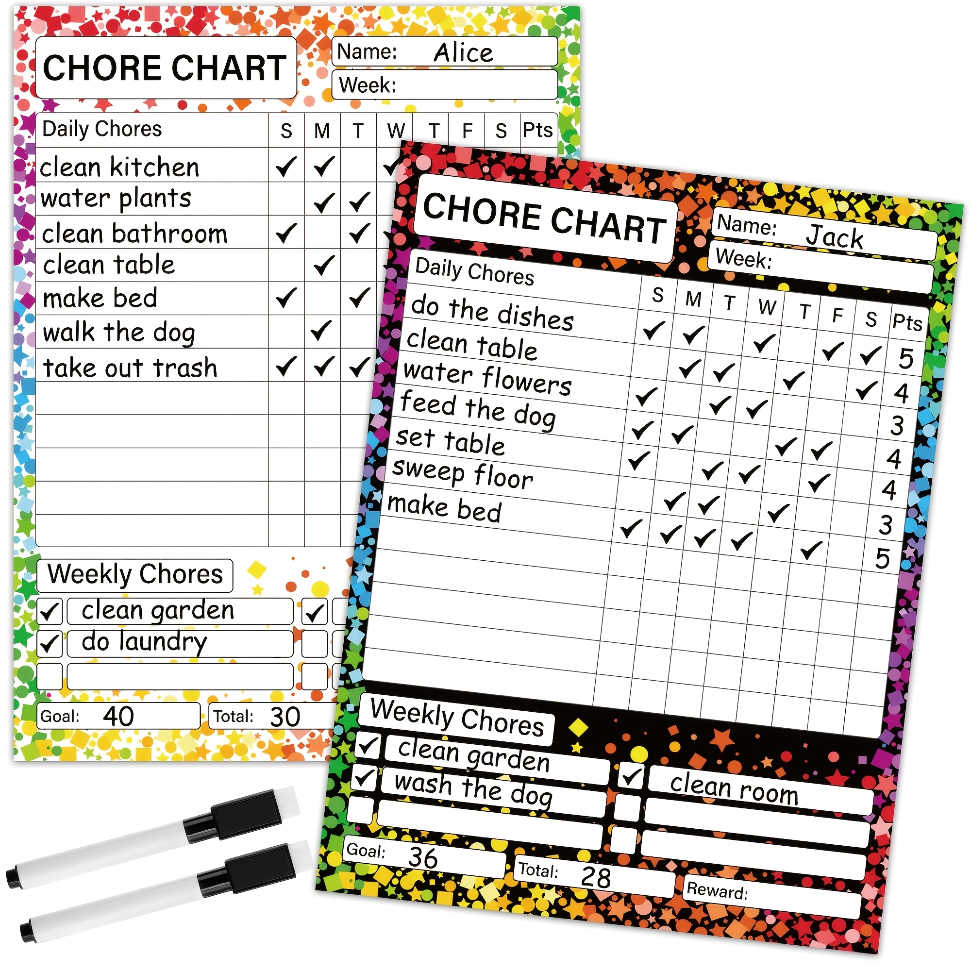 chore chart sold on Temu Australia