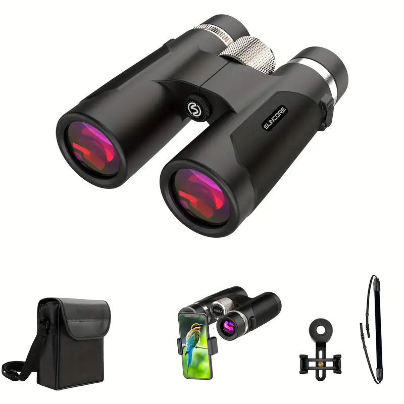 10x42 hd profesjonelle kikkert for voksne kj rlig hjul kikkert med fokus 10x rrelse svart r for fuglesyn reise konserter utend kikkert for jakt utend rsobservasjon kompakt design konstruksjon metallhjul 0