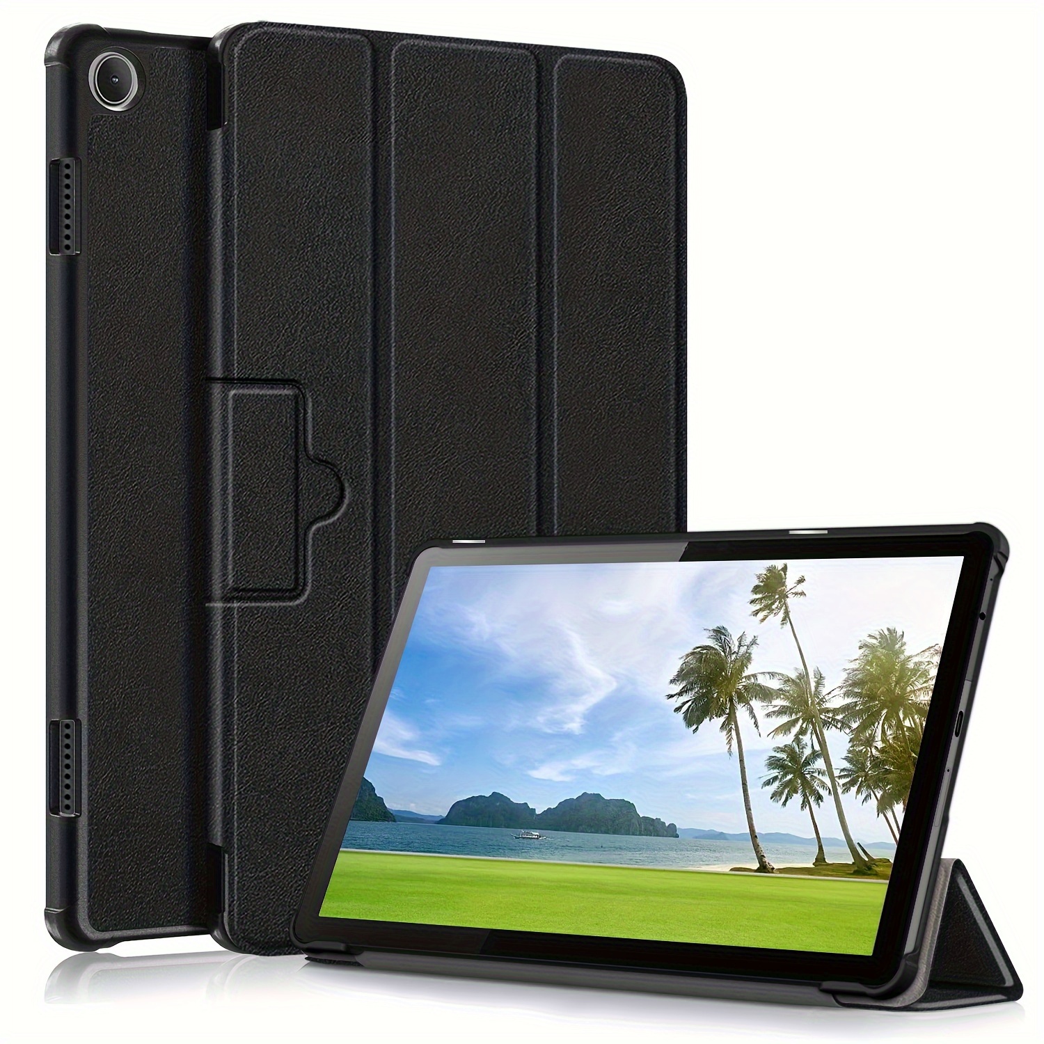 

1pc Enet-case Hybrid Case For Lenovo Tab M10 (3rd Gen) 10.1" 2022, Lightweight Artificial Leather With Auto Sleep/wake , Slim Protective Shell For Tablet Display Use Only, Enet-case