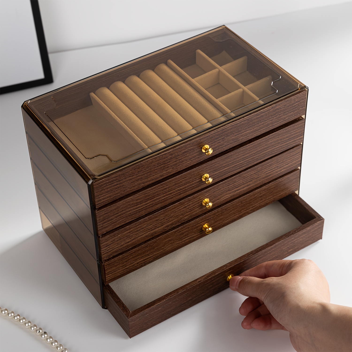 item picture walnut grain jewelry box jewelry boxes