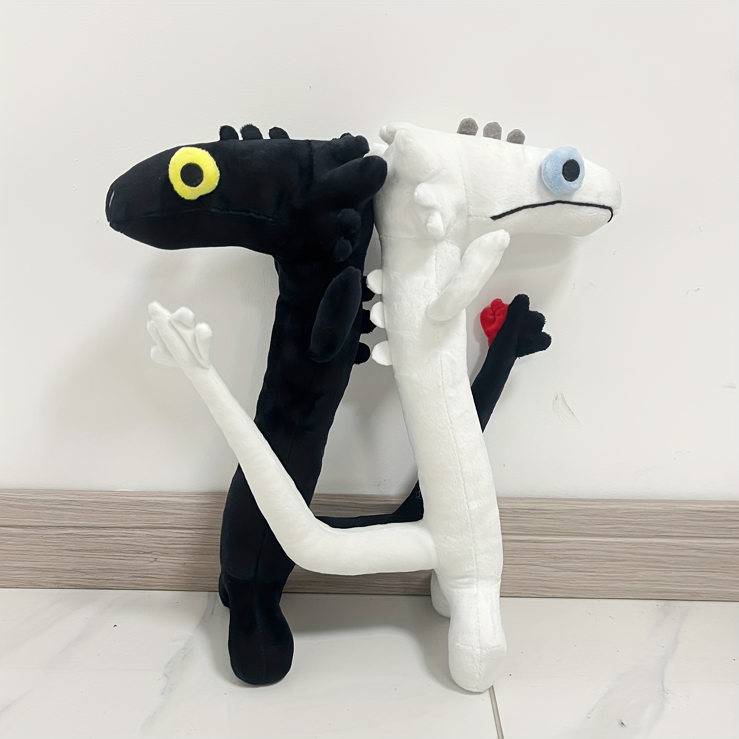 

1pc Toothless Dance Plush Doll Cute Toothless Plush Toy, Anime Plush Toothless Stuffed White Black Dragon Doll Friends Gift Home Decor Valentine's Day Gift Easter Gift