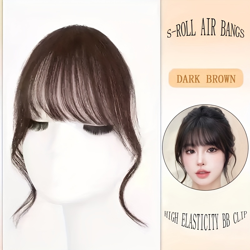 TEMU 1pz Elegante Pezzo di Capelli con Inseribile per Donne - Morbida in Marrone Scuro, , Chiaro o Tonalit� Miste, Accessorio Acconciatura dall'