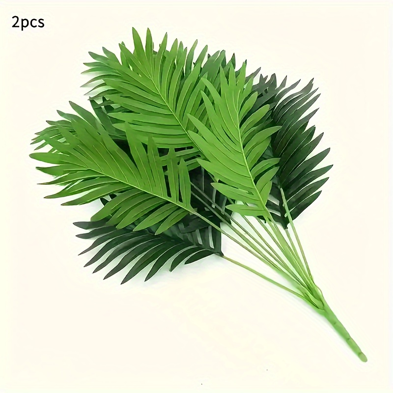 TEMU 2 Lifelike Artificial Plants With 12 Large Leaves - For Decor, Weddings, Events And (no Pots)