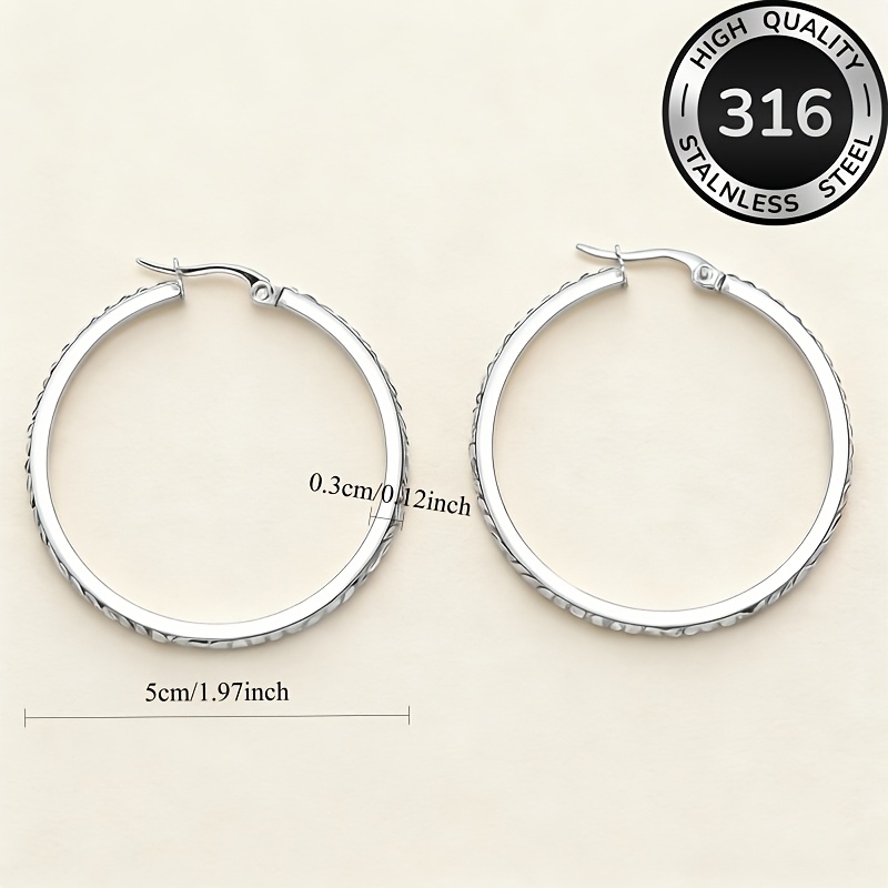 Women's 18K Golden Plated Hypoallergenic Round Earrings