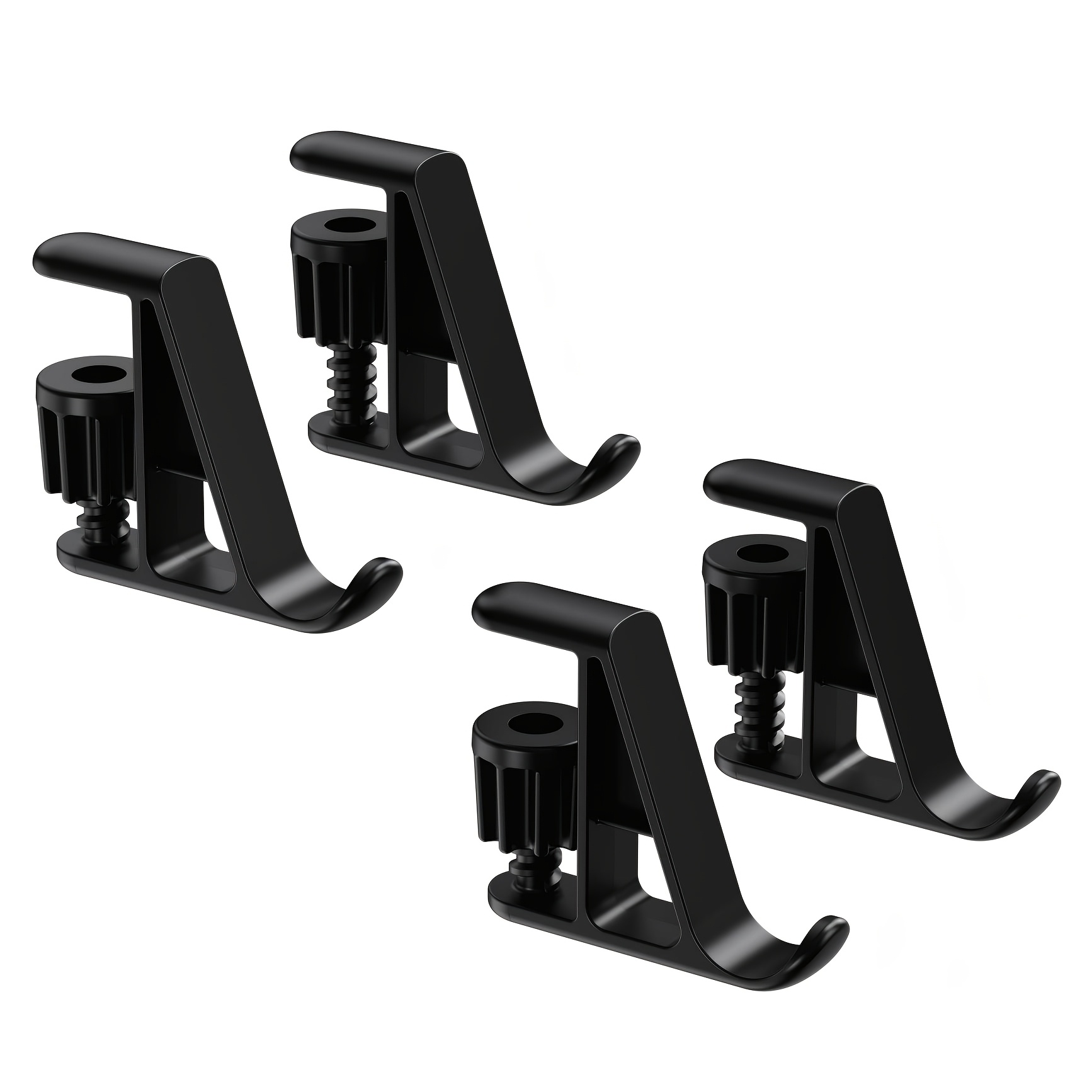 TEMU 2/4個セット ホット調節可能ノブ付き スマホ・タブレットスタンド 多厚さ対応 モニタースタンドホルダー 多用途収納 スマホ・タブレット・付箋・ペン・事務用品用 スマートオフィス＆日常使いの必需品 白黒カラー