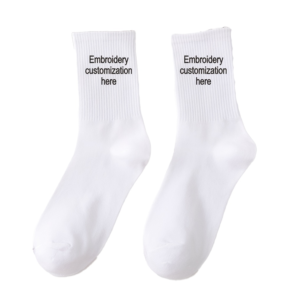 E-shop Personalisierte Stickerei-Socken, Unisex-Socken mit individuellem Text-Logo, Junggesellenabschied-Geschenke, Geschenke für Ihn Sie,