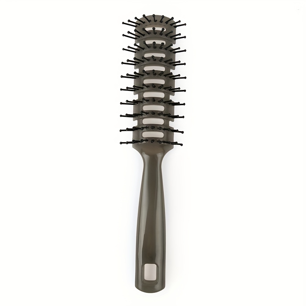 TEMU Peigne Épais Mat pour Huile Capillaire, Peigne de Massage Creux à Dents Anti-Statique avec Grande Tête