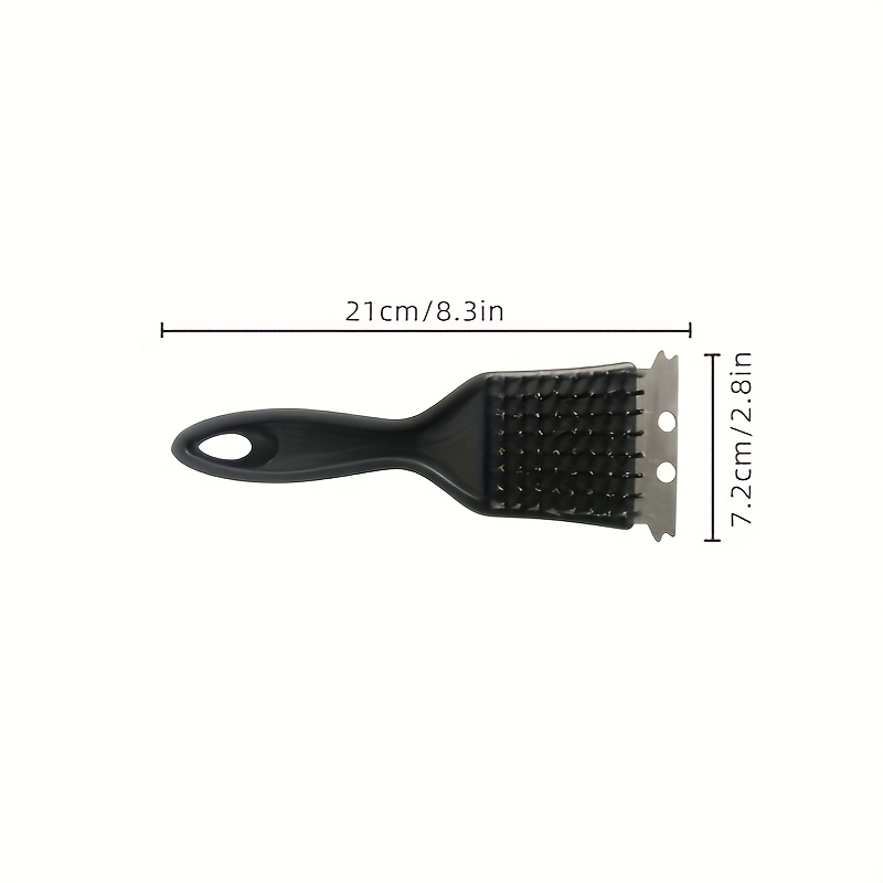 Stainless Steel Bbq Cleaning Brush With Plastic Handle - Grill & Barbecue Scrubber For Outdoor Cooking, Kitchen, And Patio Use, Grilling Accessories