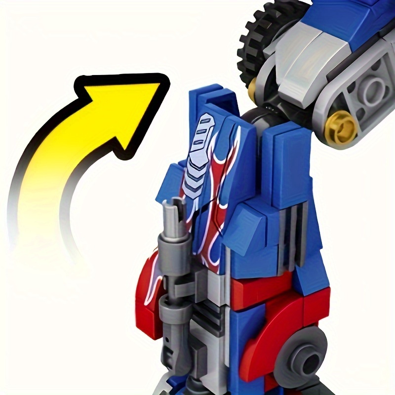 Robot Building Toy Set, 2in 1 Transforming Robot Building Kit, Construction Truck Blocks Set