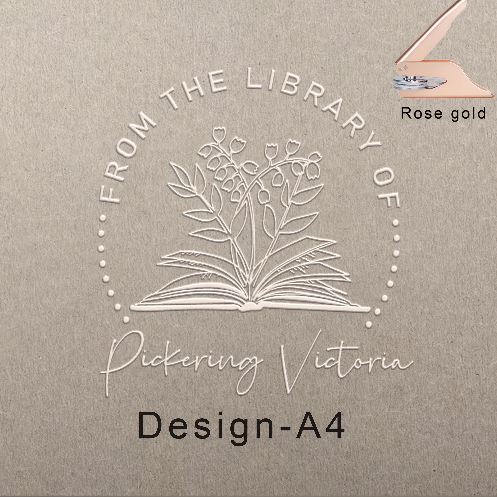 TEMU Personalized Book Embossing, Customized Book Embossing Seals, 6 Styles, Book Lover Gifts, Book Embossor, Book Stamp Personalized, Book Stamp,