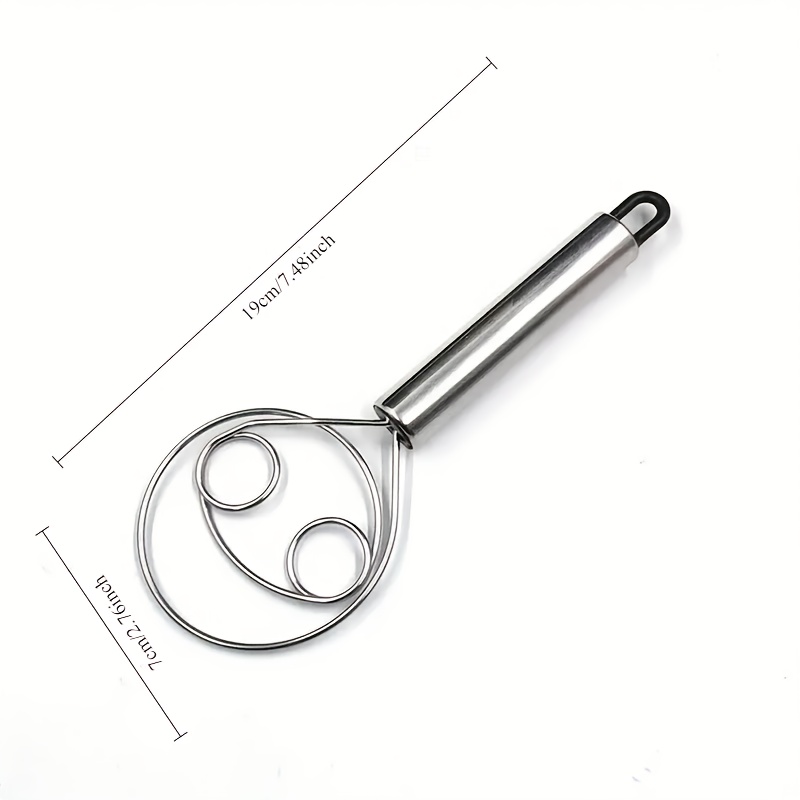 TEMU 1 pz per , miscelatore manuale per in acciaio inossidabile, raschietto per , strumento di miscelazione rapida a foro, per cucinare, miscelare,