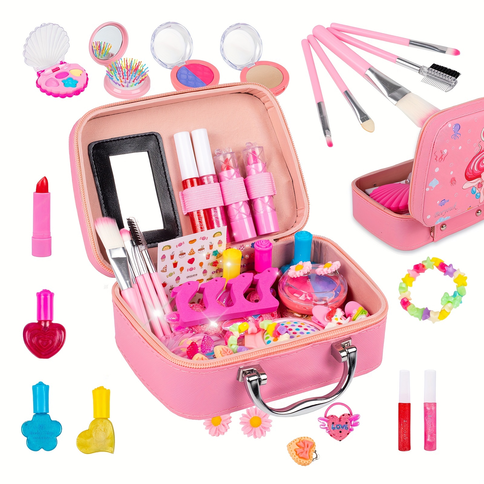 

Kids Makeup , 34pcs Makeup Set, For Halloween Makeup , Christmas Gifts -up Set For Children 3 4 9