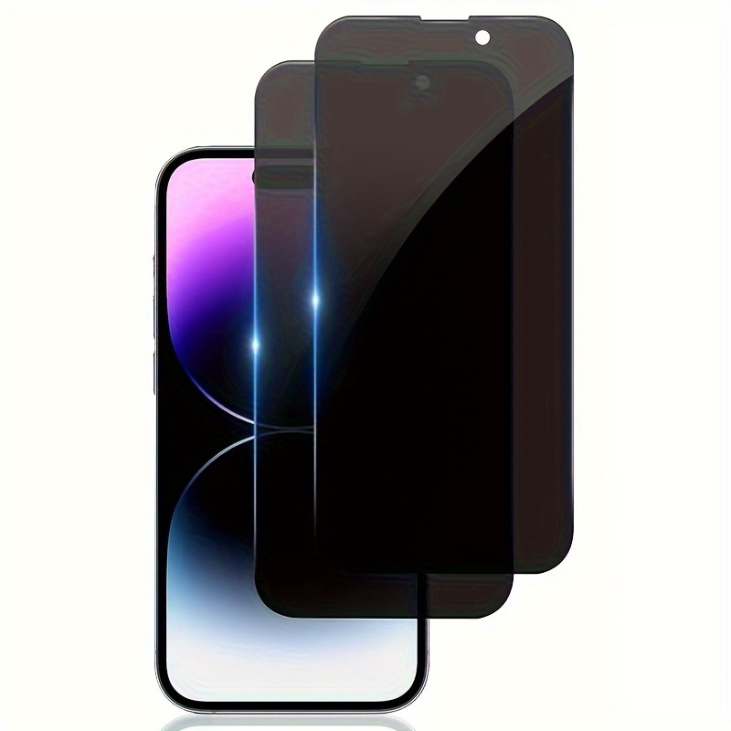 

2pcs Privacy Screen Protector For Iphone 15 14 13 12 11 Pro Max 7 8 Se2 X Xs Privacy Screen Tempered Full Screen Glass Film