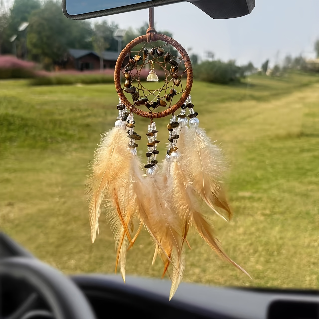 TEMU 1pc Gorgeous Bohemian, Suitable For Car Pendants, Home Decorations, Weddings, Parties, Birthdays, Events, Gatherings, Valentine's Day,