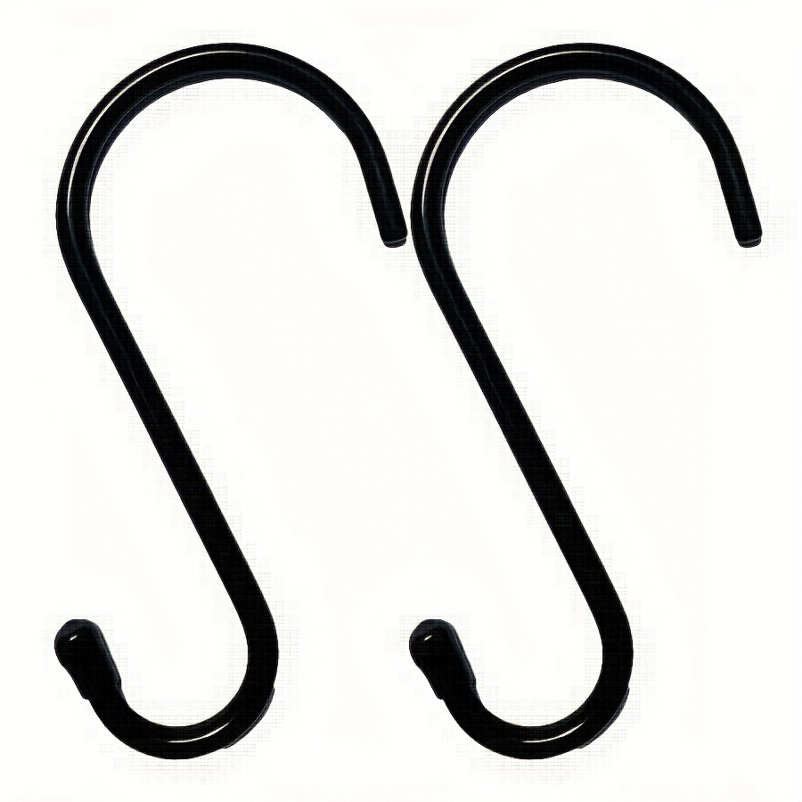 S-type Hook Heavy-duty Vinyl Coating Large S-type Hook Anti Slip S-type Hook Suitable For Hanging Plants, Sturdy Metal -type Hook Suitable For Wardrobes, Bird Feeders, Kitchens, Tools, Bicycles
