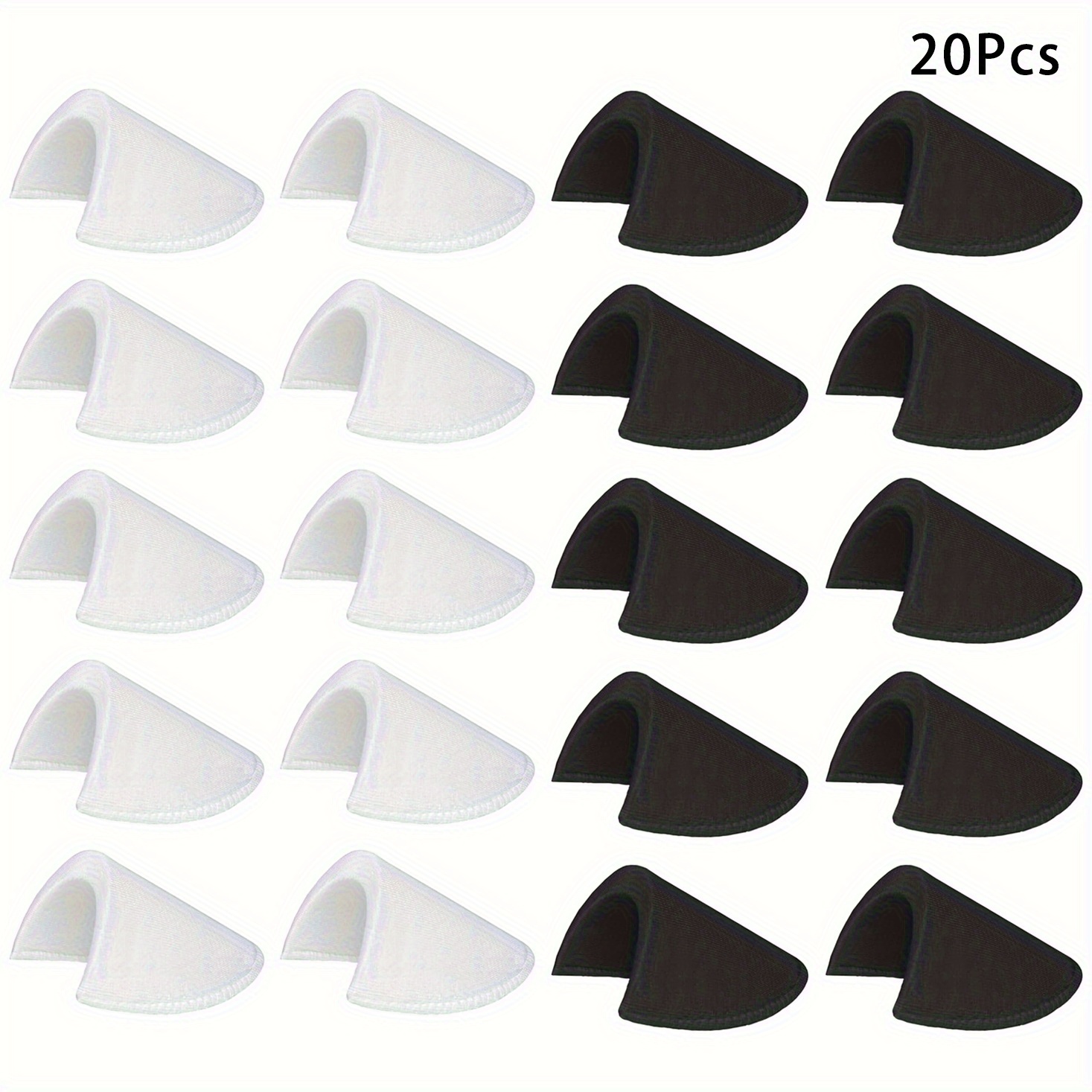 TEMU Set da cucito per spalline 20 pezzi - Set di cuscinetti in spugna per spalline - Inserti per cappotti e resistenti, 10 , morbida in tessuto per
