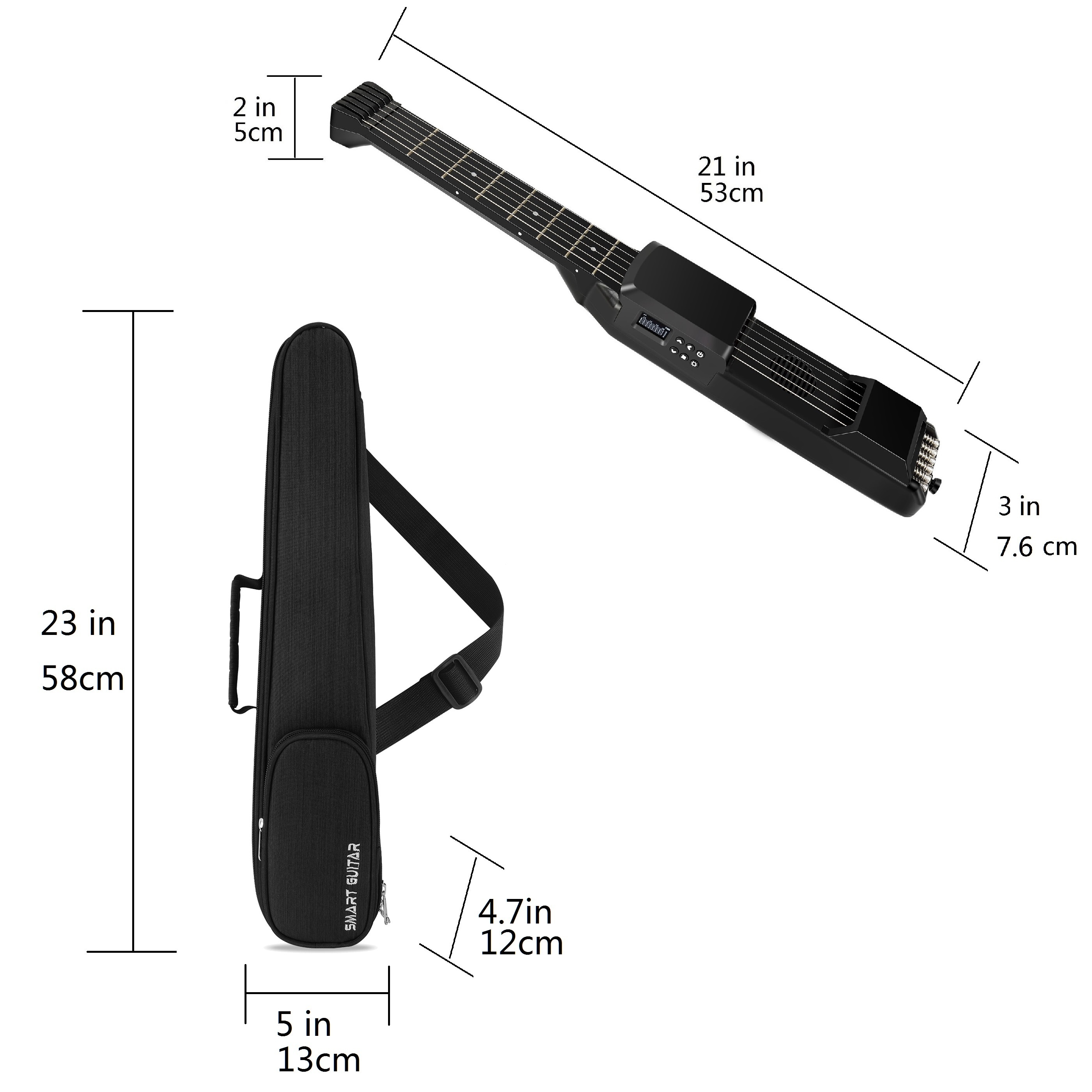 usb charging smart acoustic electric guitar pocket guitar - Temu