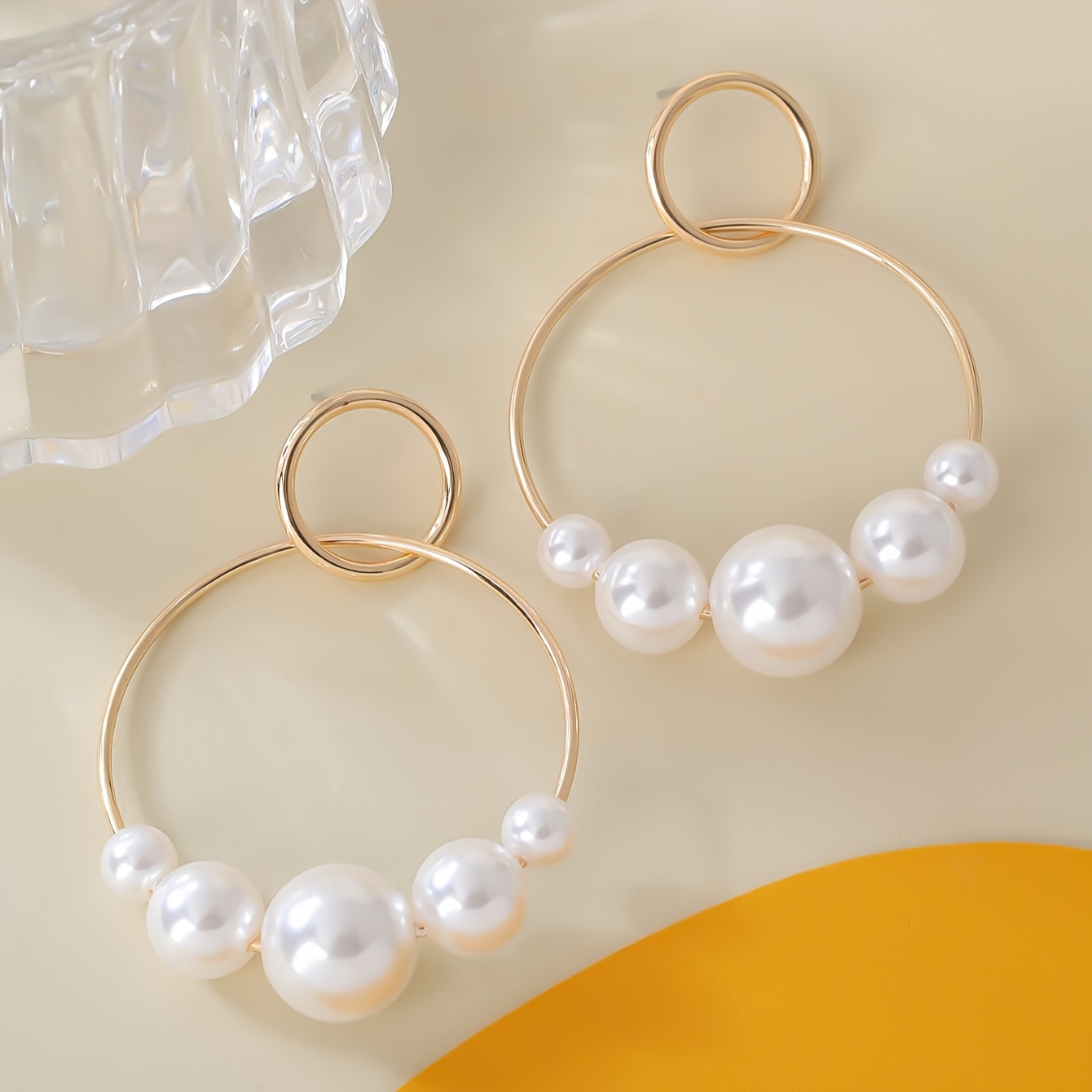 Bohemian Vintage Inspired Hoop Earrings Iron Beaded Hoops