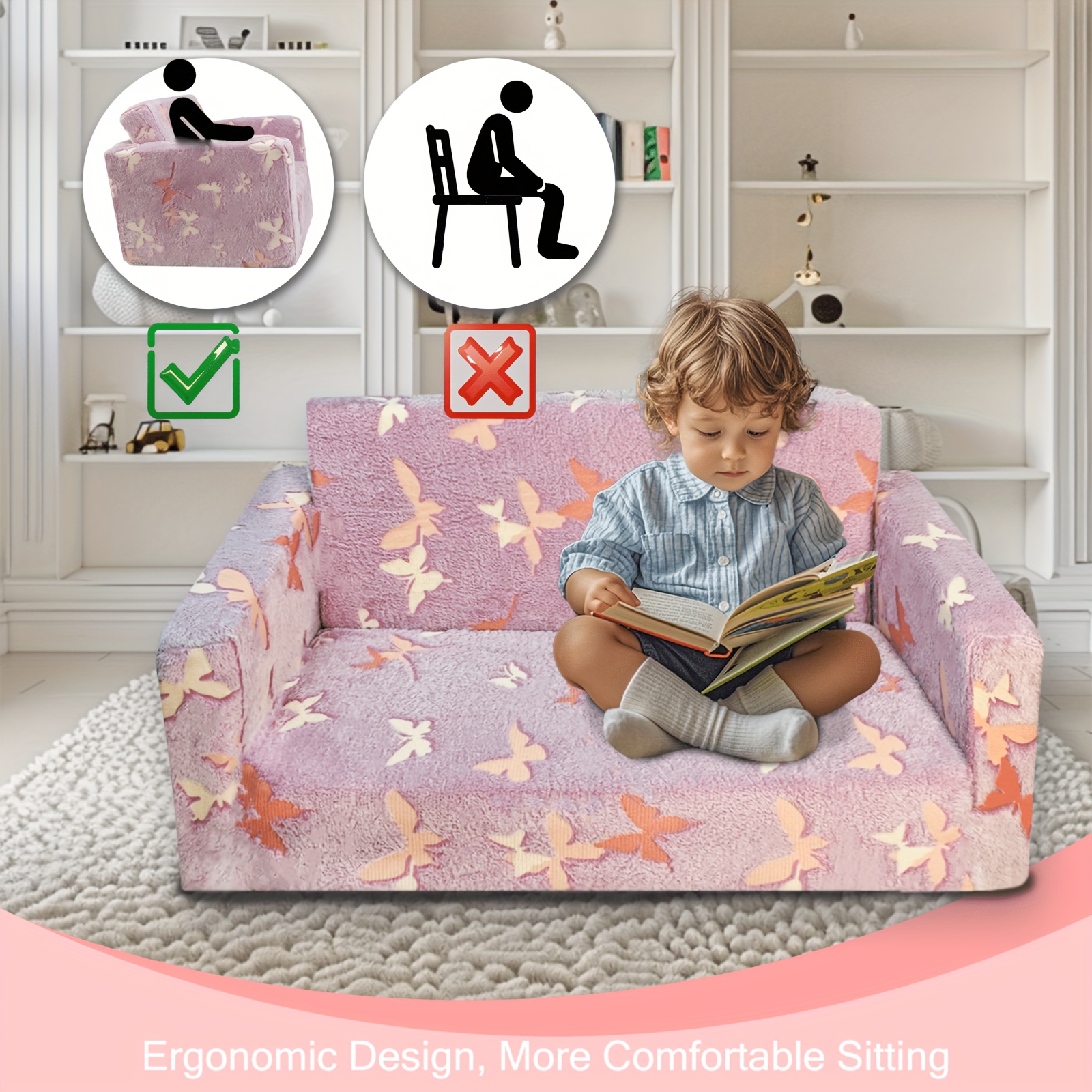 kids play sofa sold on Temu United States