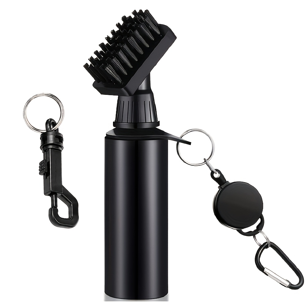 TEMU Golf Club Cleaning Brush, Brush With Clamp And Spray Bottle, 4 Ounces Water Capacity, Golf Brush For Cleaning Golf Clubs And Balls, Golf Club