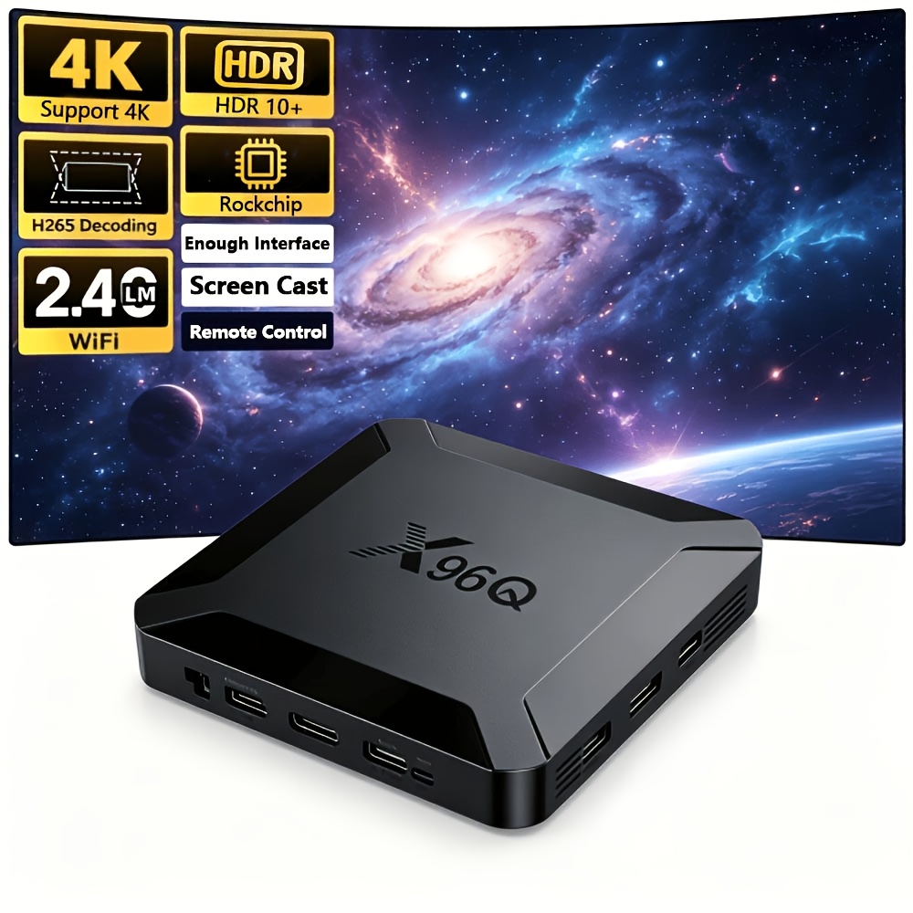 Image of Tv Boxen Tv Box, 10.0 , 2gb Plus 16gb Storage, H313 Chip, 2.4g Wifi, 100m Lan, 4k H.265 , Household Tv Box