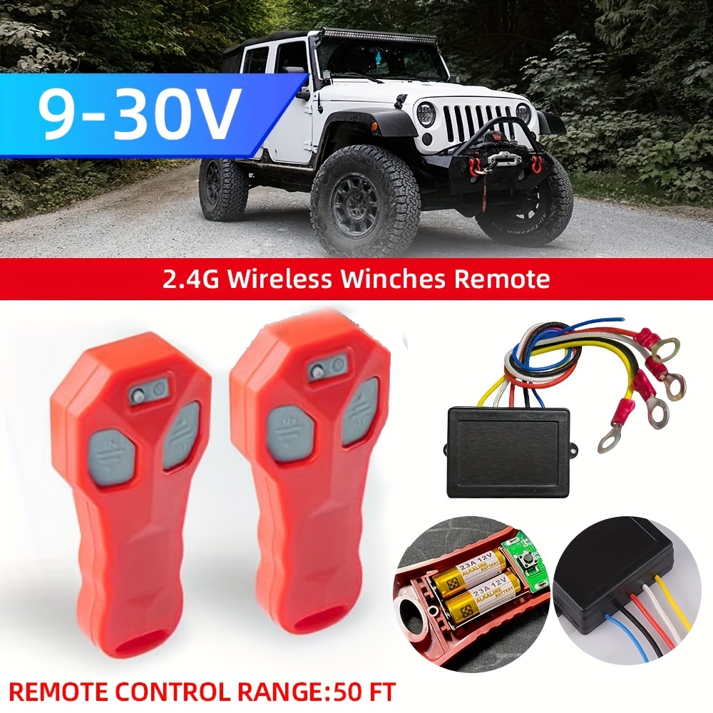 12v 24v 433mhz Winch Wireless Remote Control Switch Kit - Temu