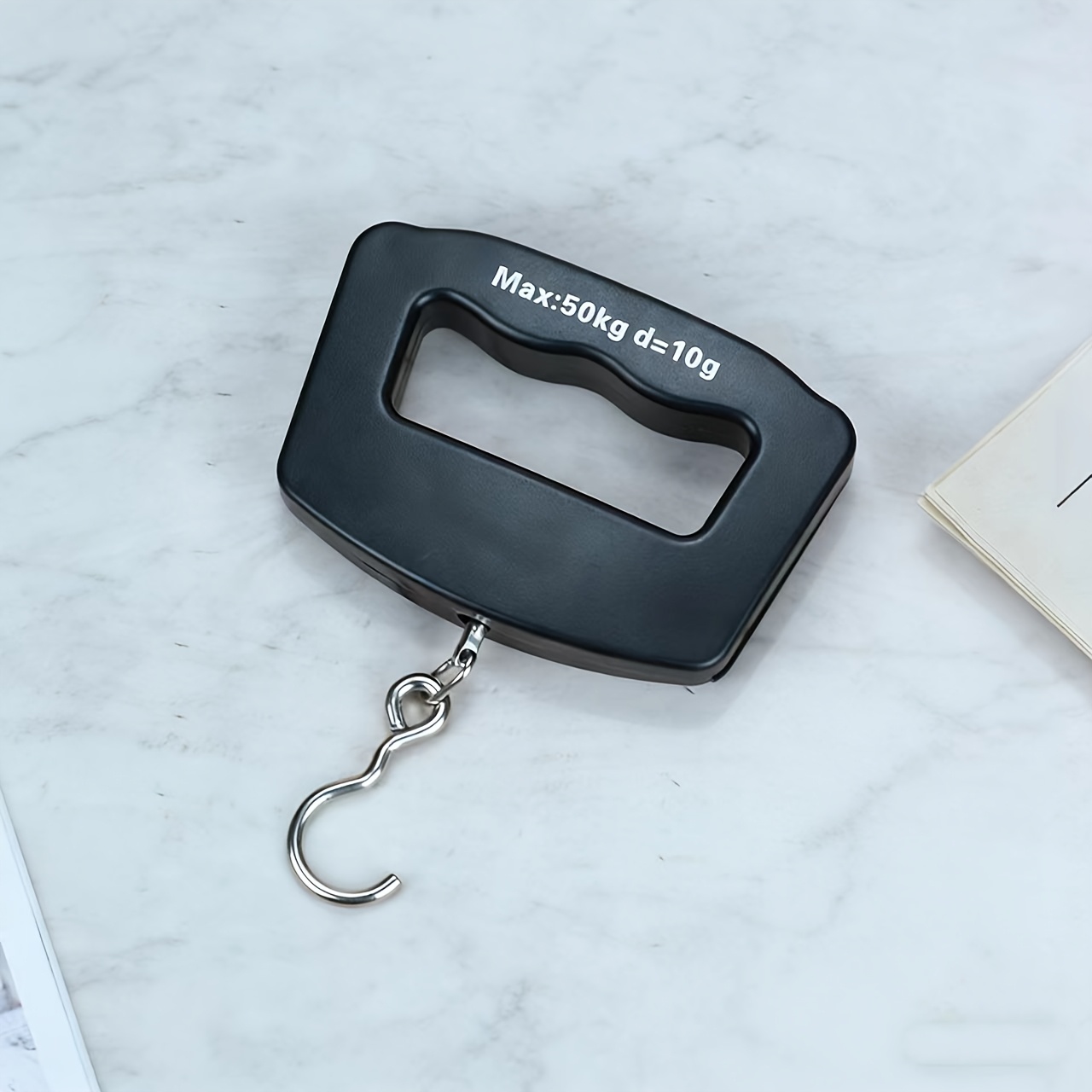 TEMU Luggage Scale. A Portable Scale For Weighing Travel Bags, With A Hook, Of To 50kg, Suitable For Home Use, Grocery Shopping, And Parcel Weighing