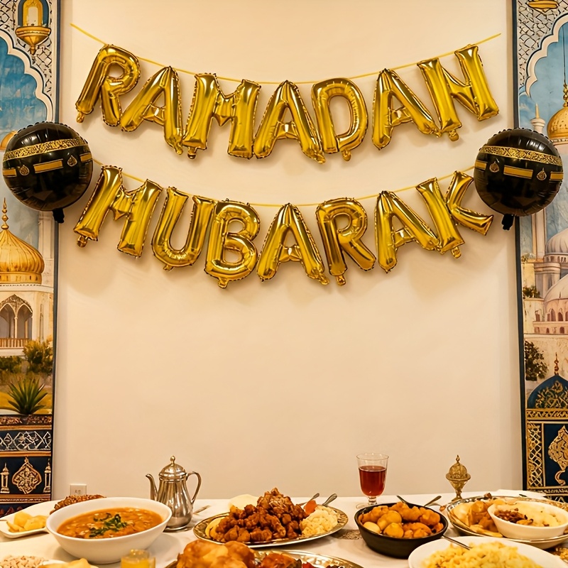 16 inch large golden islamic ramadan eid al fitr eid al   balloon shiny muslim festival decoration for mosque parties spring celebrations for for   for all age groups Product details 1