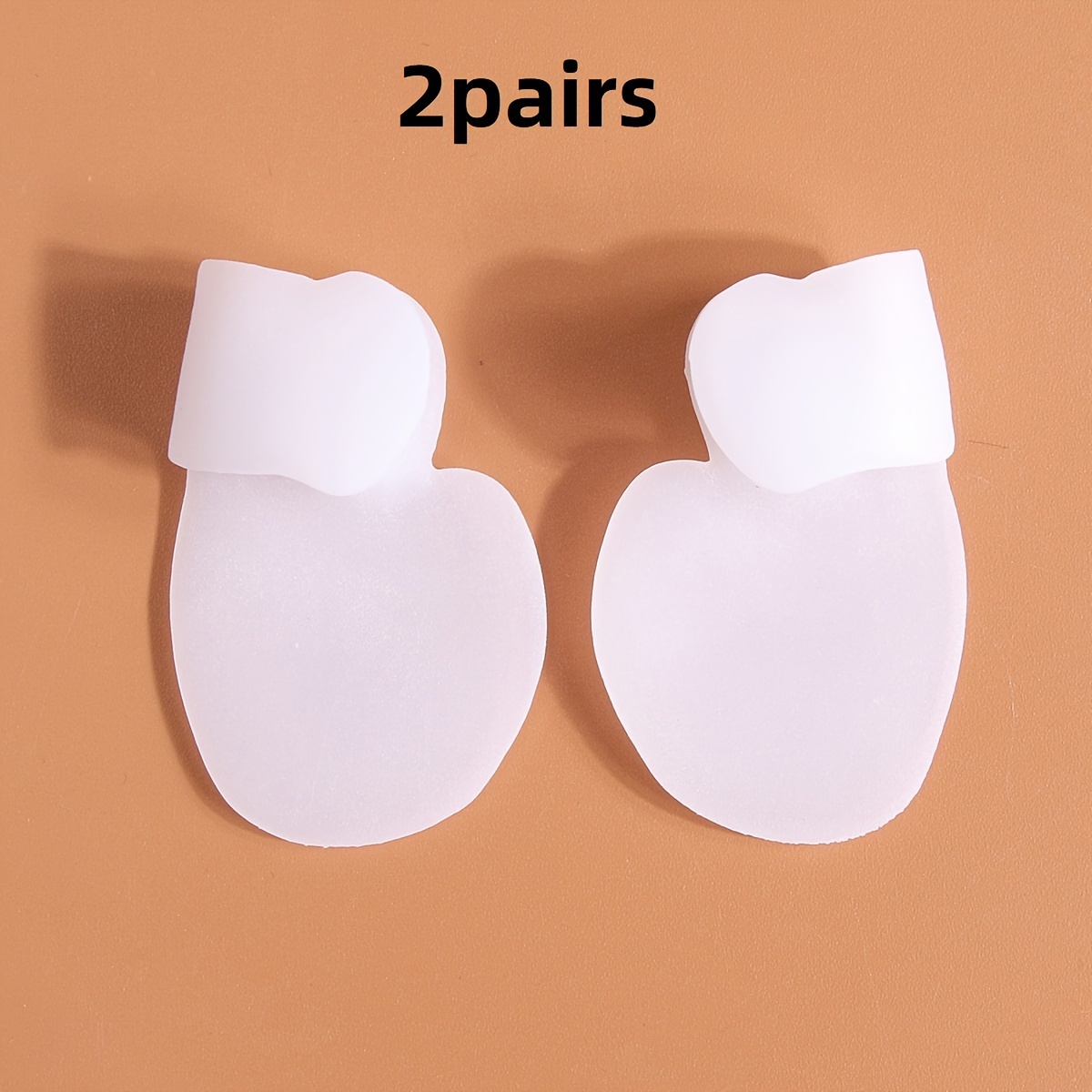 Of Pads, Small Big Toe Separator, Foot Cover, Forefoot Toe Pads, White And Apricot Color