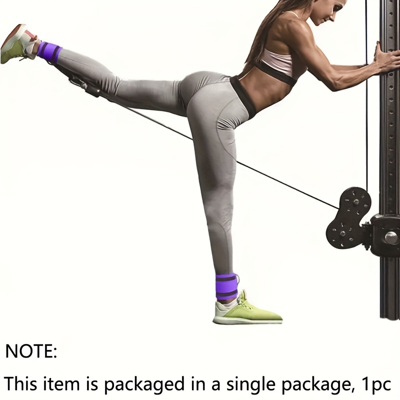 Sangle De Cheville Pour Haltères – Transforme Haltère En Poids Jambe – Réglable Pour Exercices Fessiers, Ischio