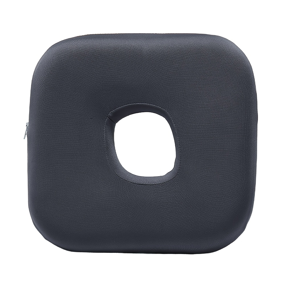 TEMU Ear Pillow For Side Sleeping With Ear Hole - 100% Polyester, Cnh & Ear Pain, Inflammation Pressure Sores, Travel-friendly, Gray, Hand Wash Only,