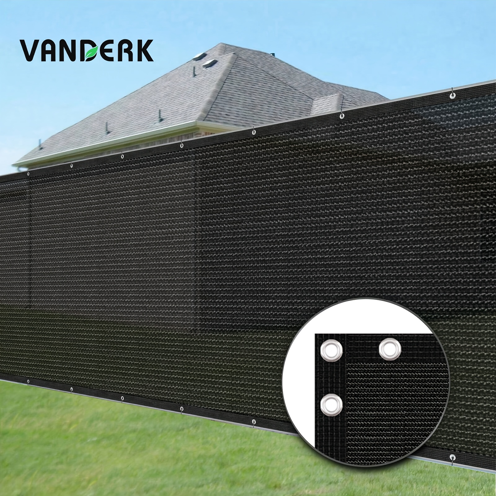 Image of 1pc Privacy Barrier Screen, Lightweight Balcony Privacy Screen, Anti-uv Pe With Rings, Suitable For Apartments, Outdoor Walls, Gardens, , Poolside, Decks, , And Commercial Spaces