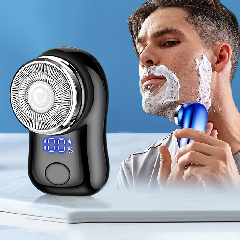 Afeitadora eléctrica, mini afeitadora eléctrica, mini afeitadora eléctrica  portátil para hombres mujeres, afeitado impermeable húmedo y seco,  afeitadora recargable usb