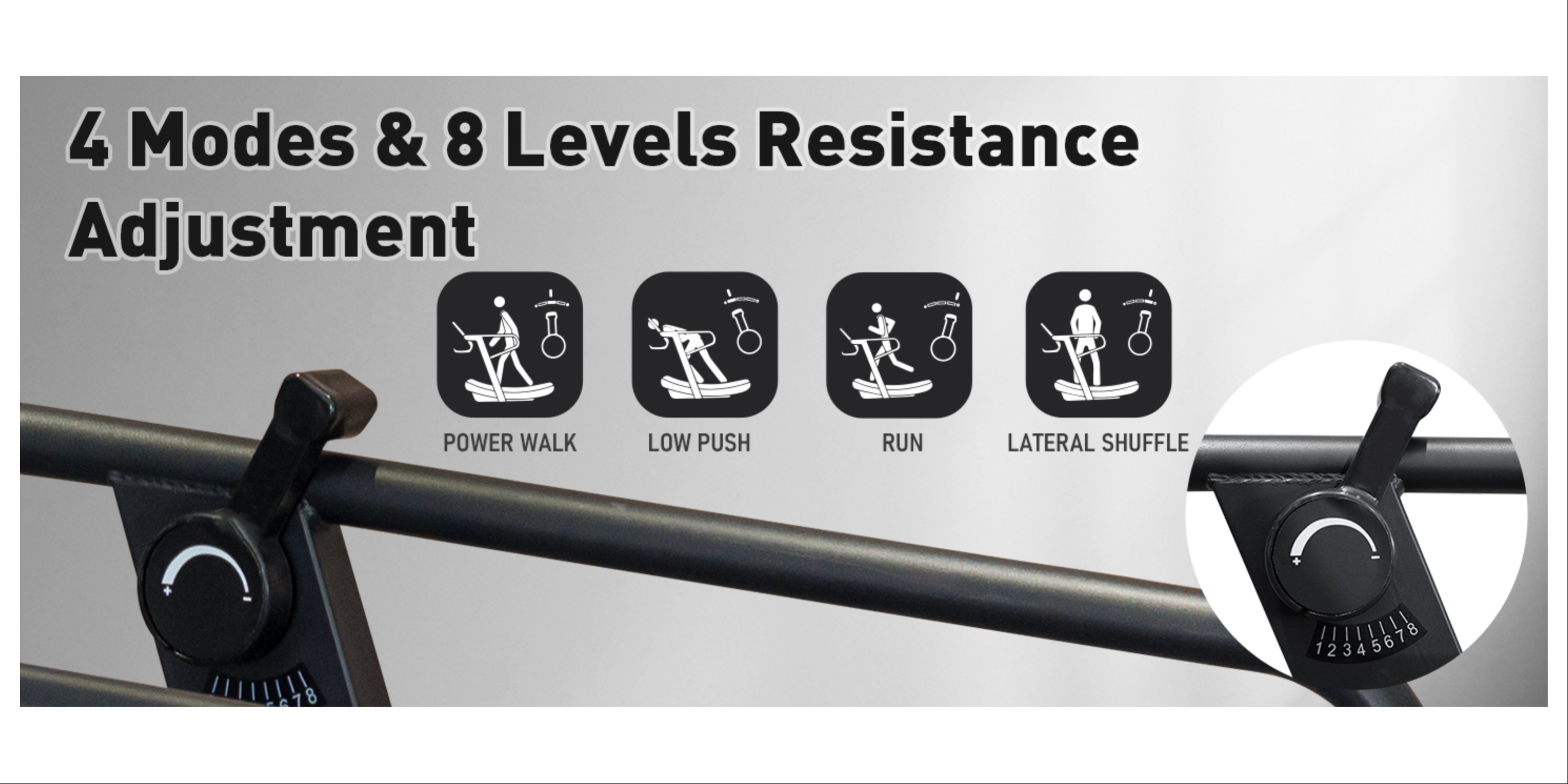 manual curved treadmill 8 level   lcd display non electric fitness equipment for home gym cardio anaerobic training Product details 4
