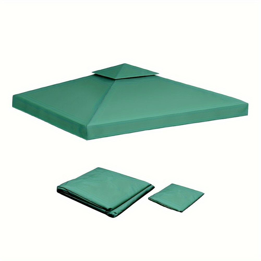 3mx3m 2-tier Garden Gazebo Top Cover Canopy Replacement Roof Cover