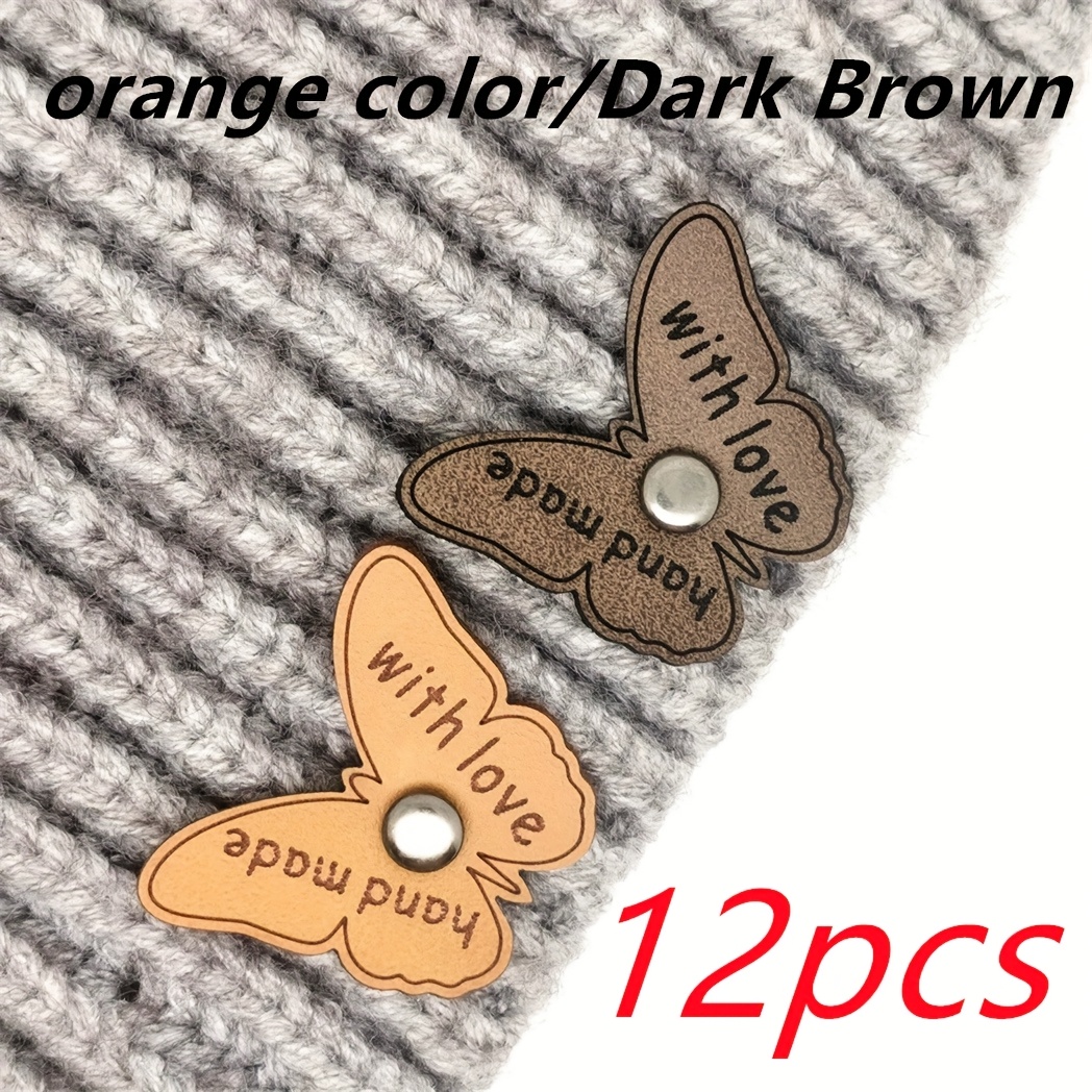 TEMU 12pcs Of Faux Leather Tags.