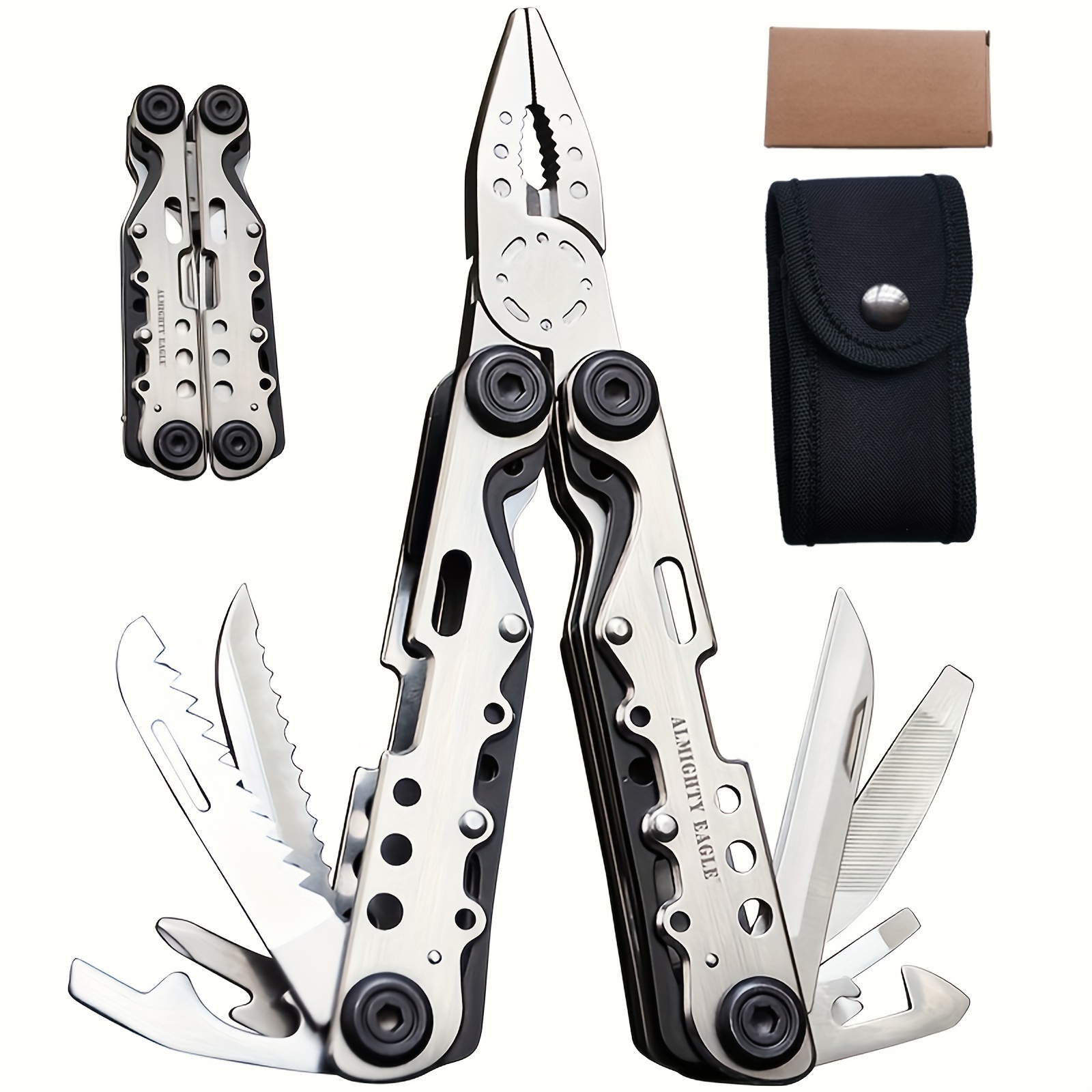 

Eagle Multifunctional Tool Pliers, Outdoor Combination Folding Pliers, Portable Edc Knife Pliers, Camping Emergency Pliers, Portable Multi-purpose Tool Pliers, Cycling Repair Screwdriver