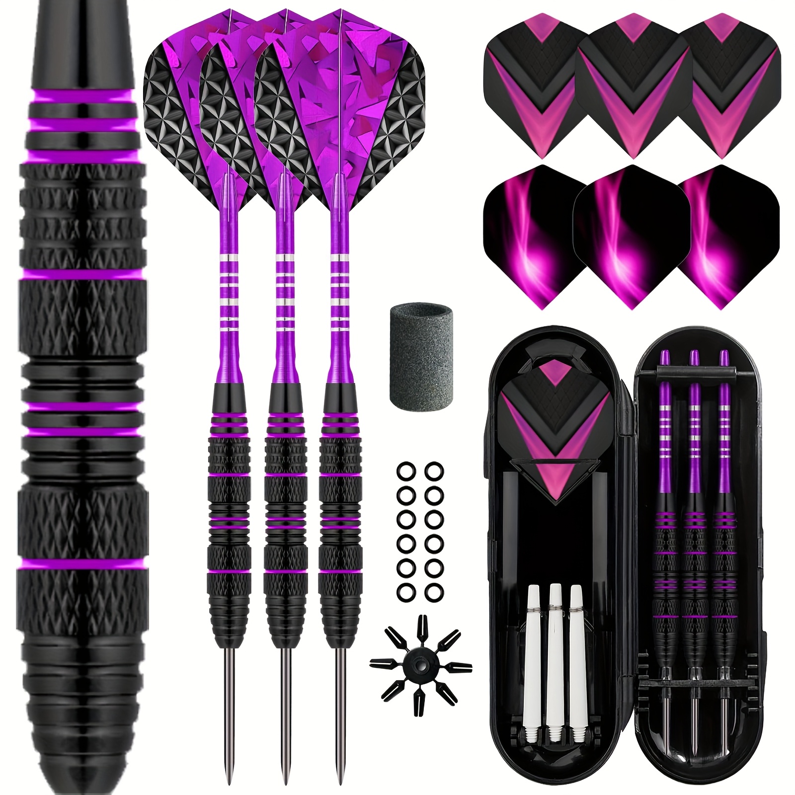 TEMU Premium Darts Set - Colorful Design, Professional Performance Darts Set