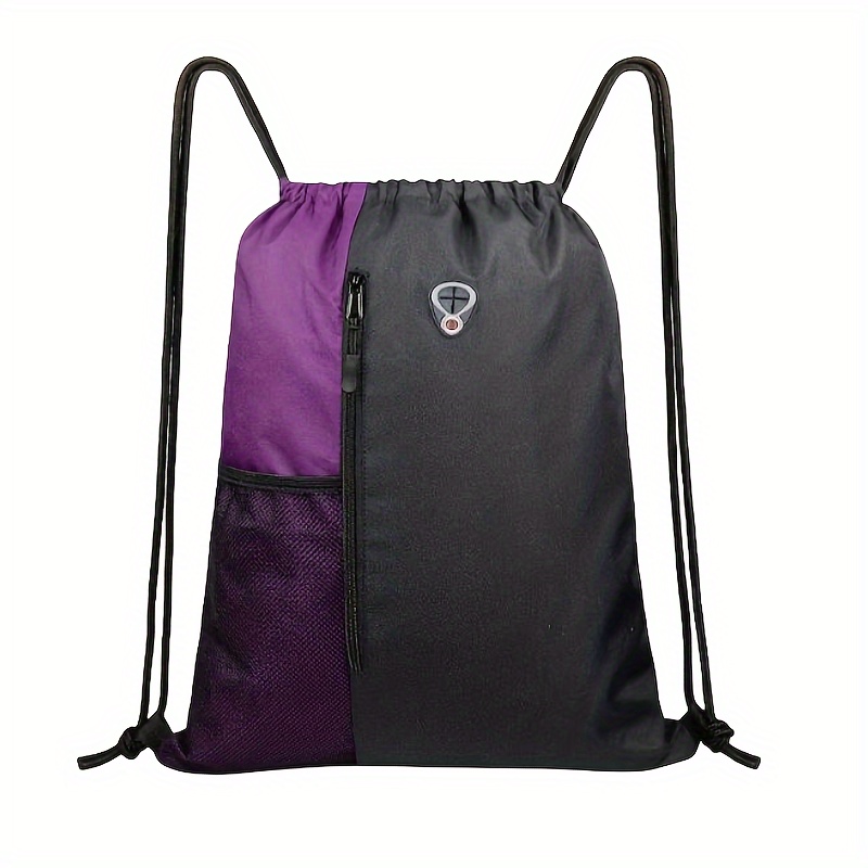Draw String Bags Pack Bulk 40-Pack Purple Drawstring Backpacks
