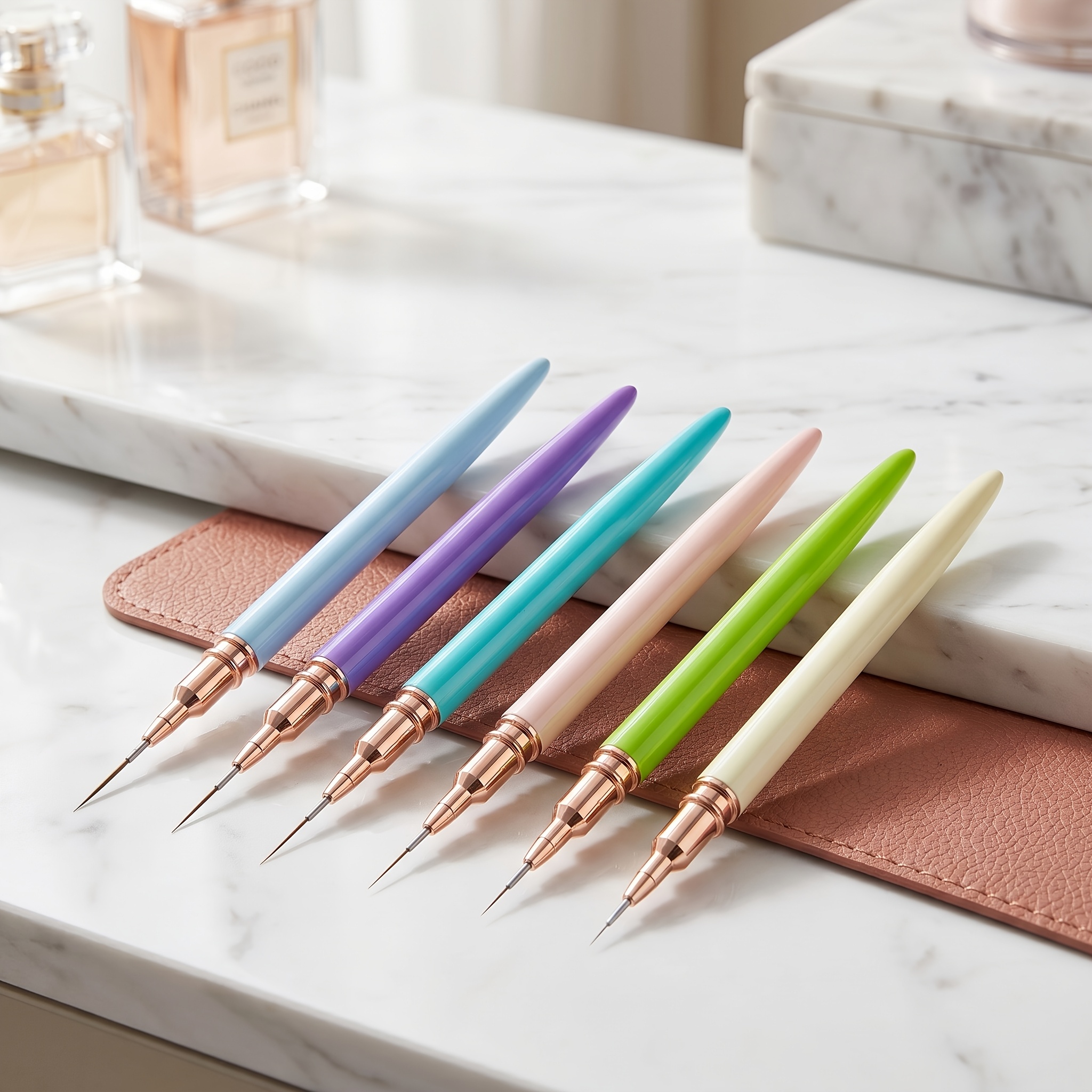 6pcs Gel Nail Brush Kit for Professional Nail Tools