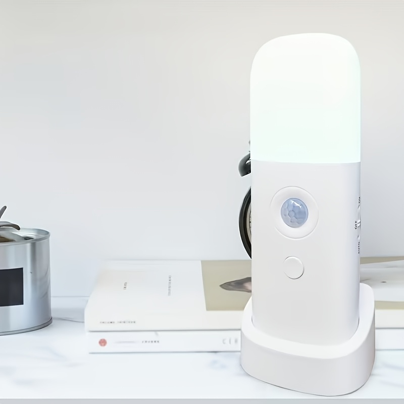 TEMU 1 Led Motion Sensor Night Light, Usb Rechargeable Dimmable Multifunctional Led Lamp With Built-in 2000mah Rechargeable Battery, Portable
