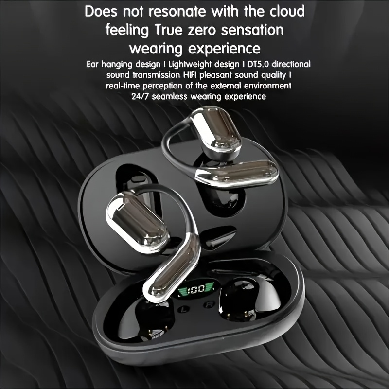 

Wireless Sports Earbuds With Touch Volume Control, Built-in Microphone, And Led Display Charging Case - 50h , Design, Ideal For Christmas, Halloween, Winter Gifts