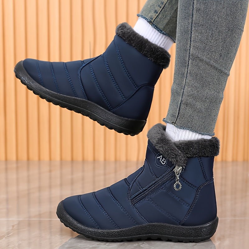 Unisex Wide-Fit Fleece-Lined Snow Boots