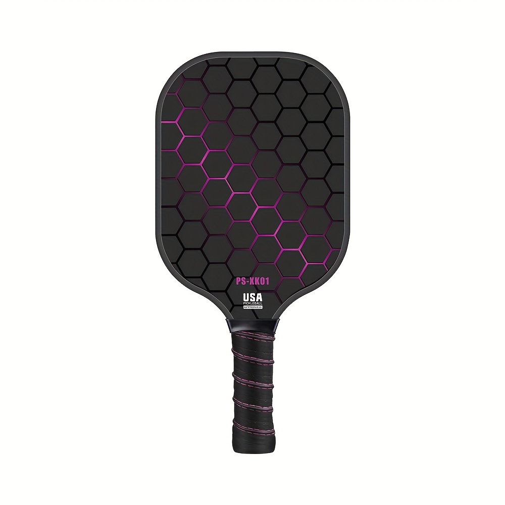 TEMU Pickleball Paddle, Pickleball Paddle Fiberglass Sports Racket, Pickleball Equipment, Graphite Pickleball Paddle, 1pc