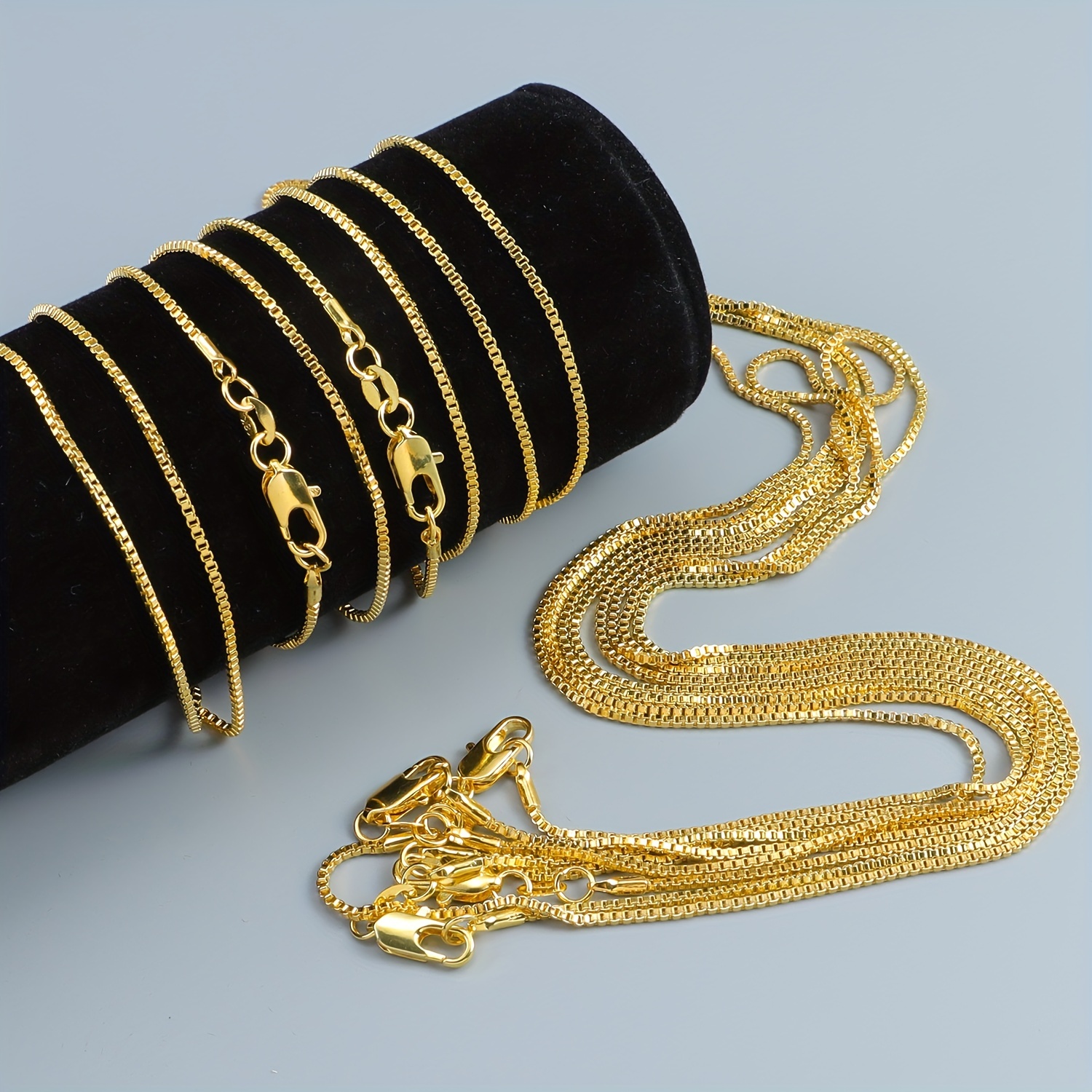 Men's Gold plated Double layered Twisted Thick Chain - Temu