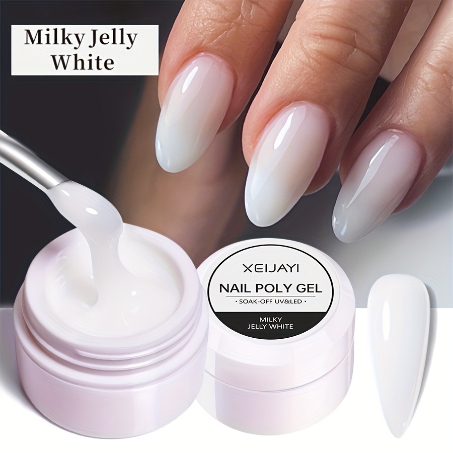 1pc White /led Nail Extension Gel Hand Phototherapy Quick Building Gel Soak Off Led Nail Gel For Use